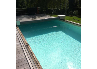 construction piscine en bois enterrée à Liège